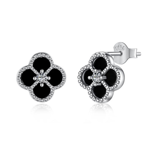 Clover Black studs